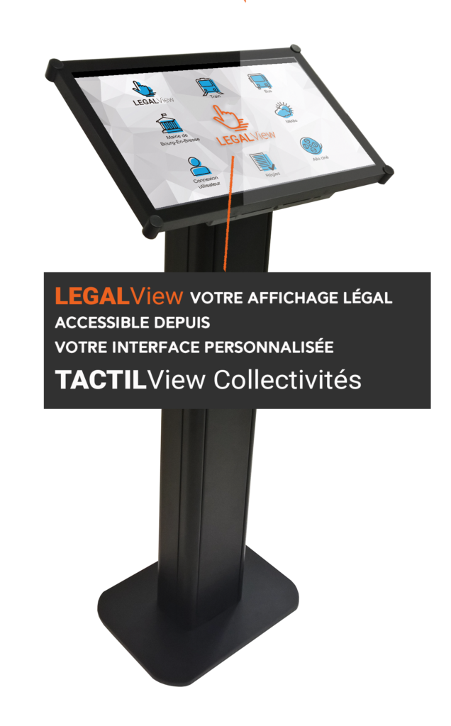 Pupitre tactile - Borne d’information – Borne de consultation