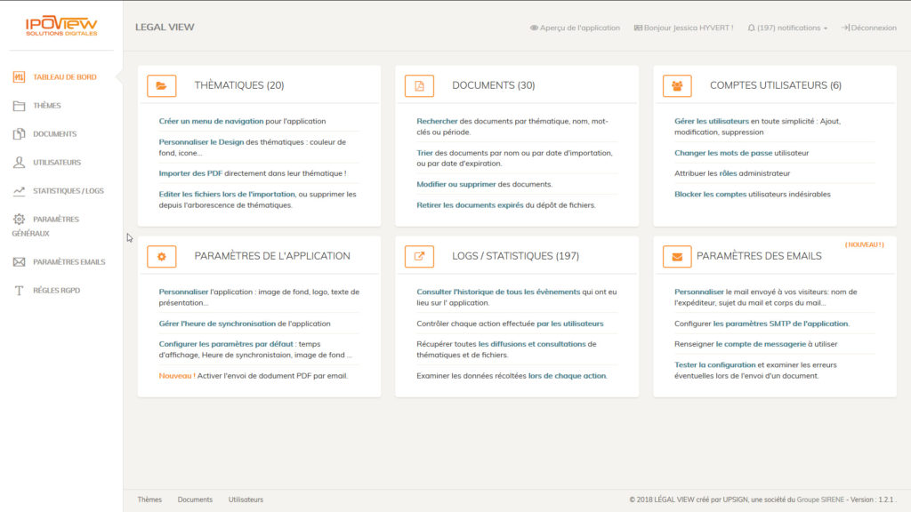 LÉGAL VIEW logiciel d’affichage dynamique : solution d’affichage légal - Diffusion et consultation des actes légaux en version numérique sur pupitres, totem, écran vitrine...